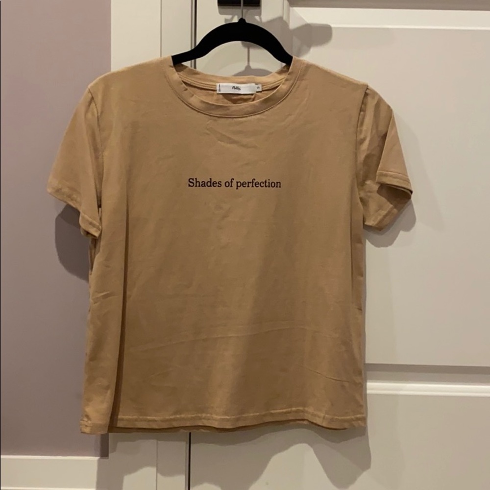 Adika tan “shades of perfection” t-shirt